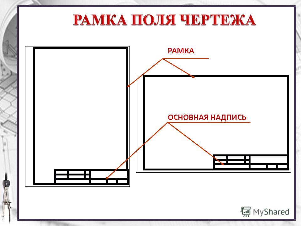 Поля на чертеже